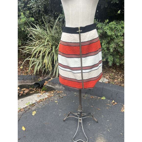 Derek Lam 10 Crosby Striped Mini Skirt‎ Size 6 - Picture 2 of 3